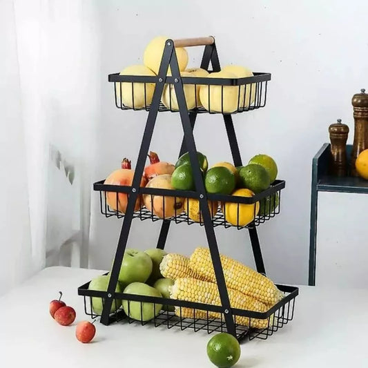 ORGANIZADOR  FRUTERO CESTA 3 NIVELES