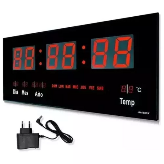 Reloj Digital pared Temperatura Grande